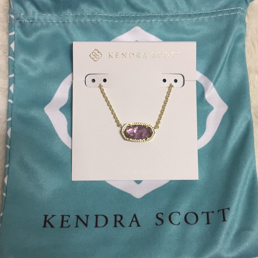 NWT Kendra Scott Elisa necklace - purple